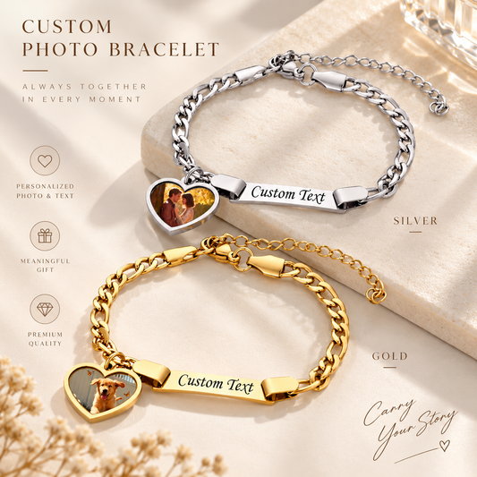 Personalised Heart Bracelet