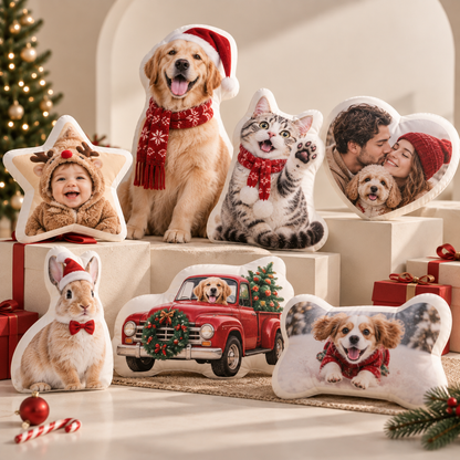 Personalised Christmas Photo Cushion