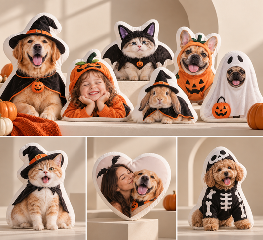 Personalised Halloween Photo Cushion