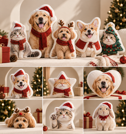 Personalised Christmas Photo Cushion