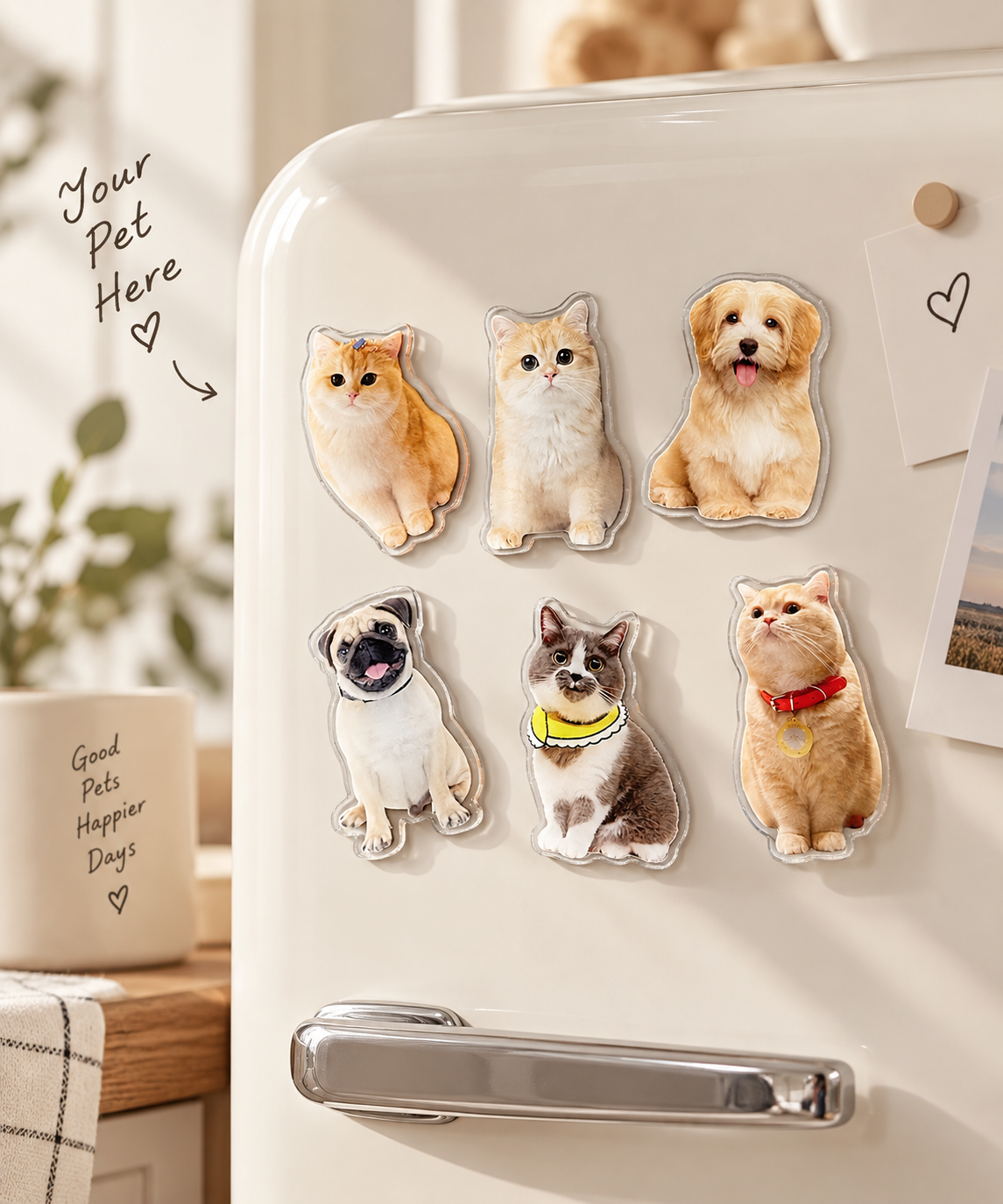 Personalised Cutout Magnets – Set of 5