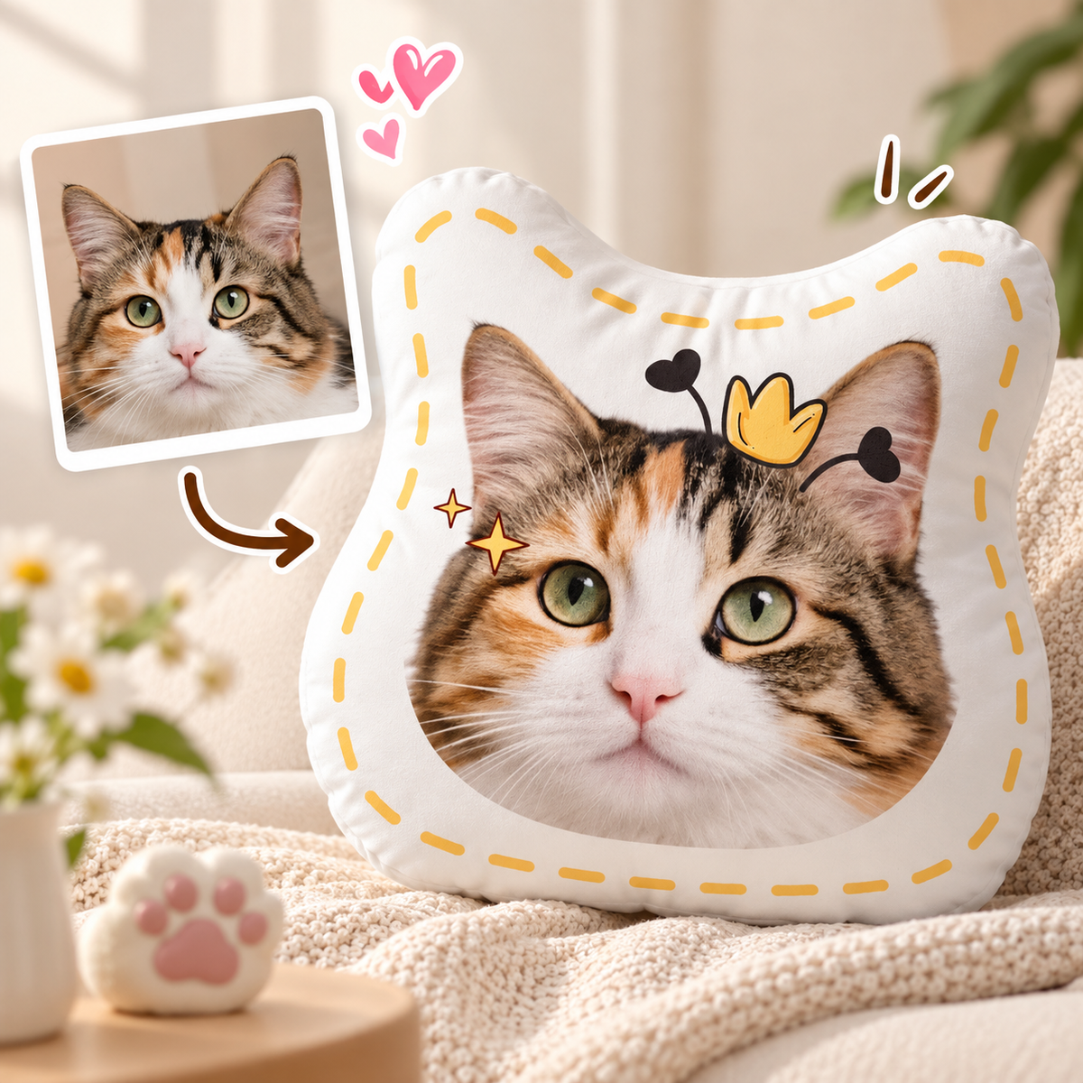Custom Portrait Cushion