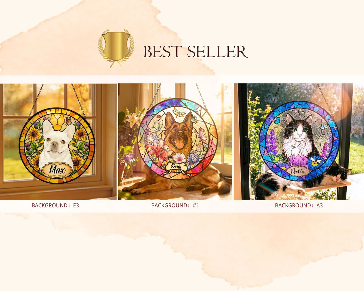 Personalized Stained Glass Suncatcher