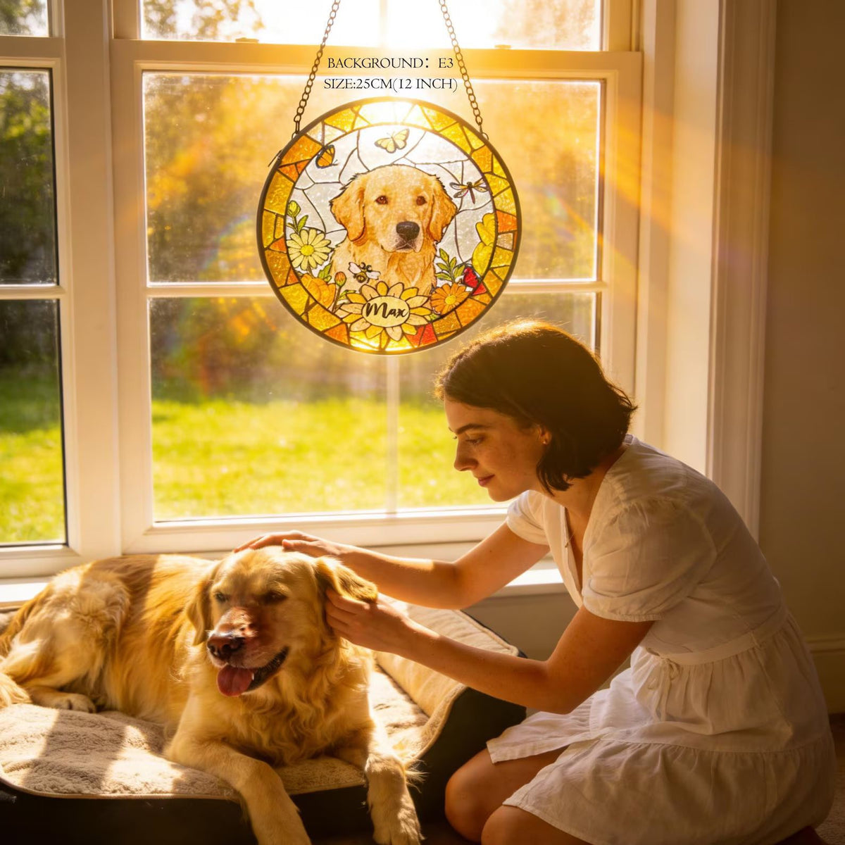 Personalized Stained Glass Suncatcher