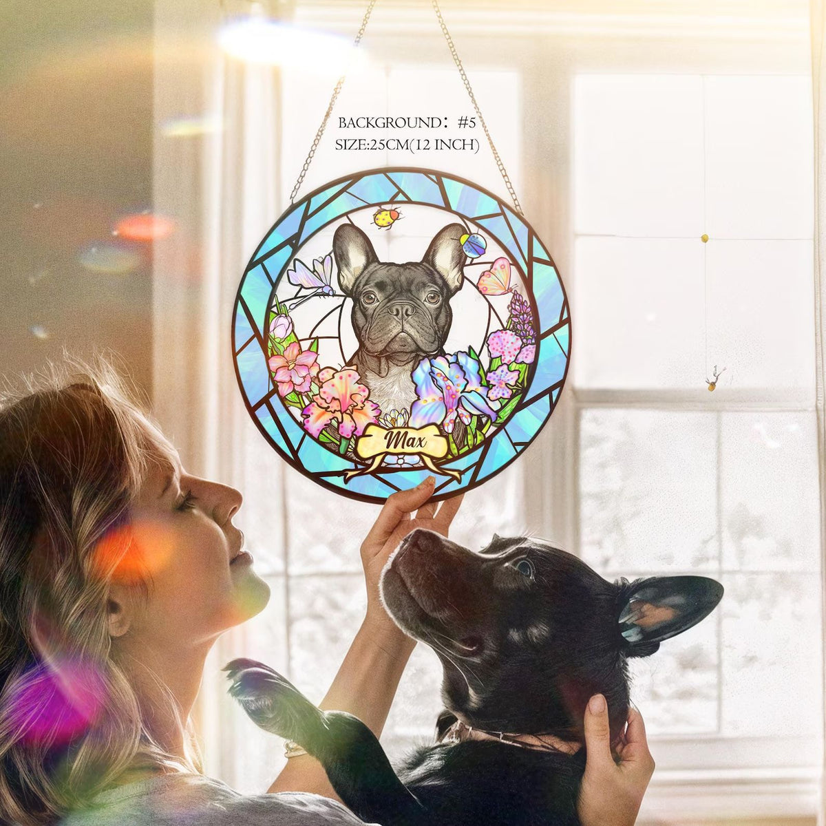 Personalized Stained Glass Suncatcher