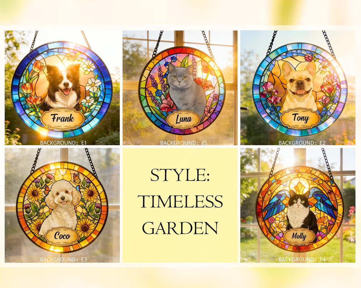 Personalized Stained Glass Suncatcher