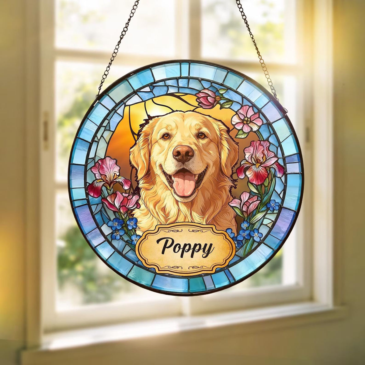 Personalized Stained Glass Suncatcher